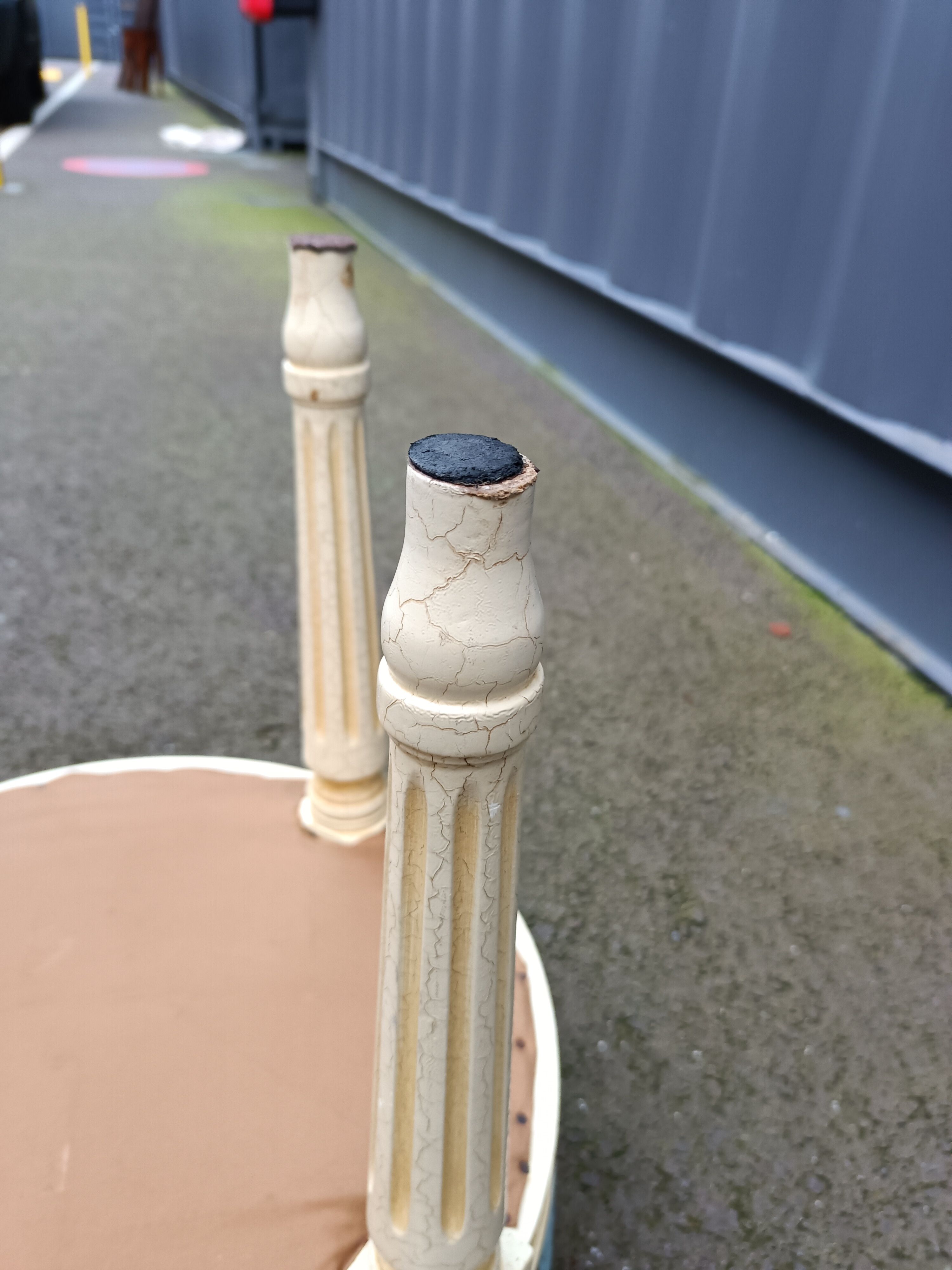 Stool footrest old style louis xvi