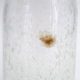 Clear bubbled glass carafe bottle from Biot, 1970s
