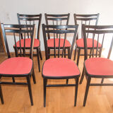 6 English bistro chairs 1973