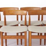 Set of 6 dining chairs in teak by Farsö Stolefabrik Denmark 1960s