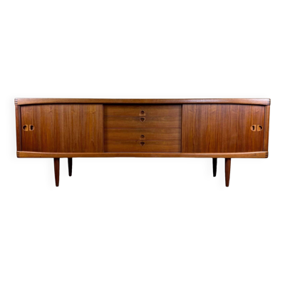 Enfilade en teck des années 1960 1970 H.W. Klein Bramin design danois moderne
