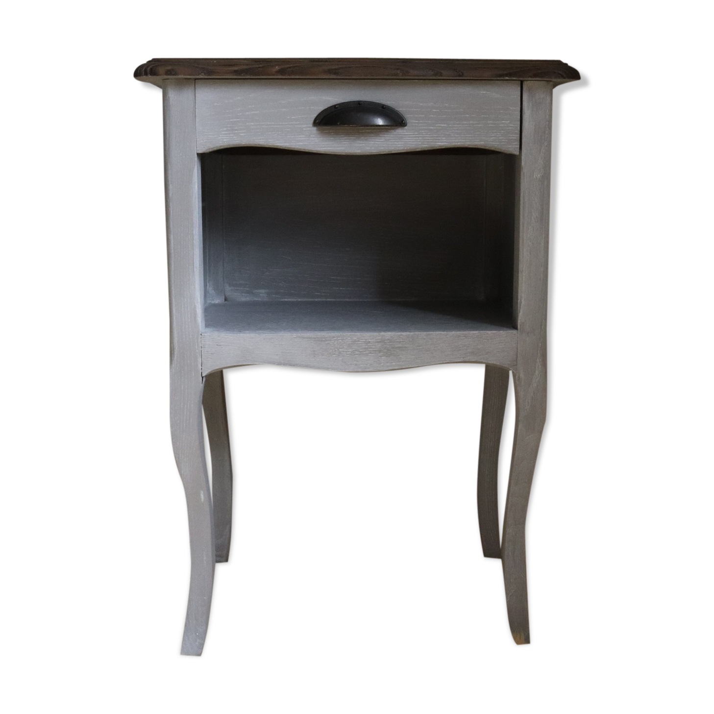 Chevet patiné gris bois