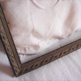 Frame rectangle mordoré wood foliage moulds