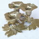 Vintage bougeoir en laiton 3 fleurs