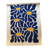 Hand-tufted rug with graphic pattern, unique piece