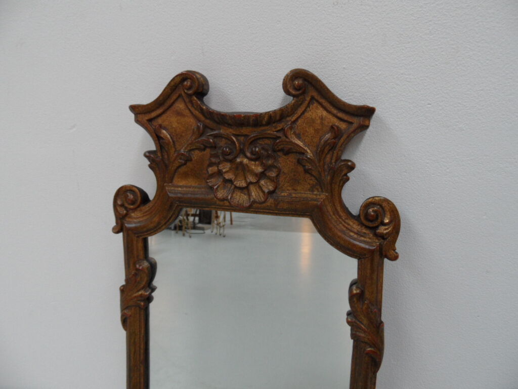 Miroir doré italien vintage 27x74cm