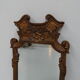 Miroir doré italien vintage 27x74cm
