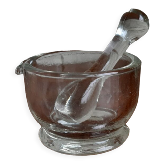 Glass mortar and pestle