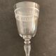 6 antique engraved crystal wine glasses