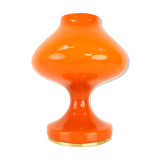All Glass Orange Table Lamp by Valasske Mezirici, 1970s