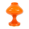 Lampe de table tout en verre orange par Valasske Mezirici, 1970s