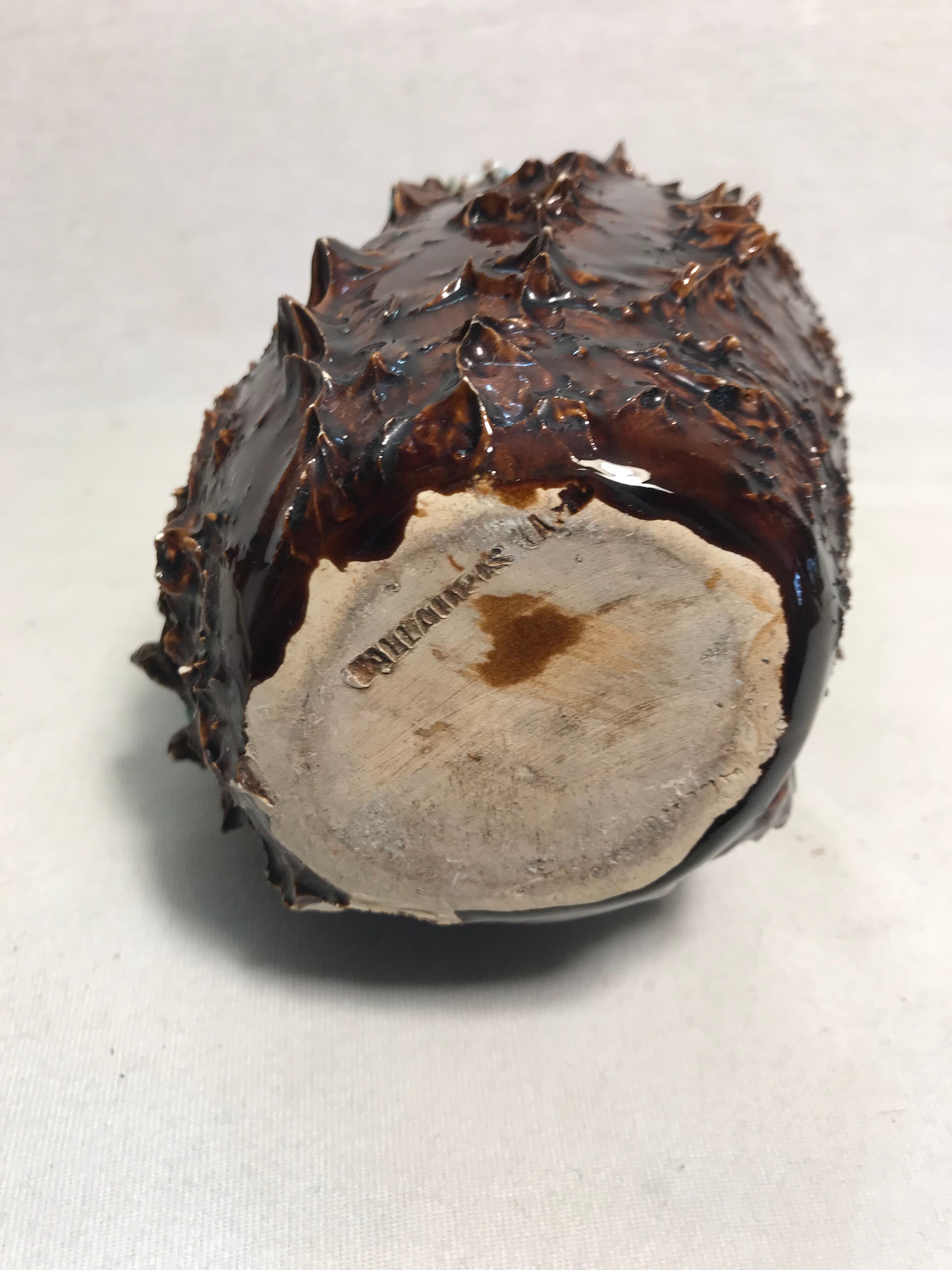 Former vallauris + 2 handles ceramic vase stamped vintage