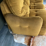 3-seater velvet sofa bed