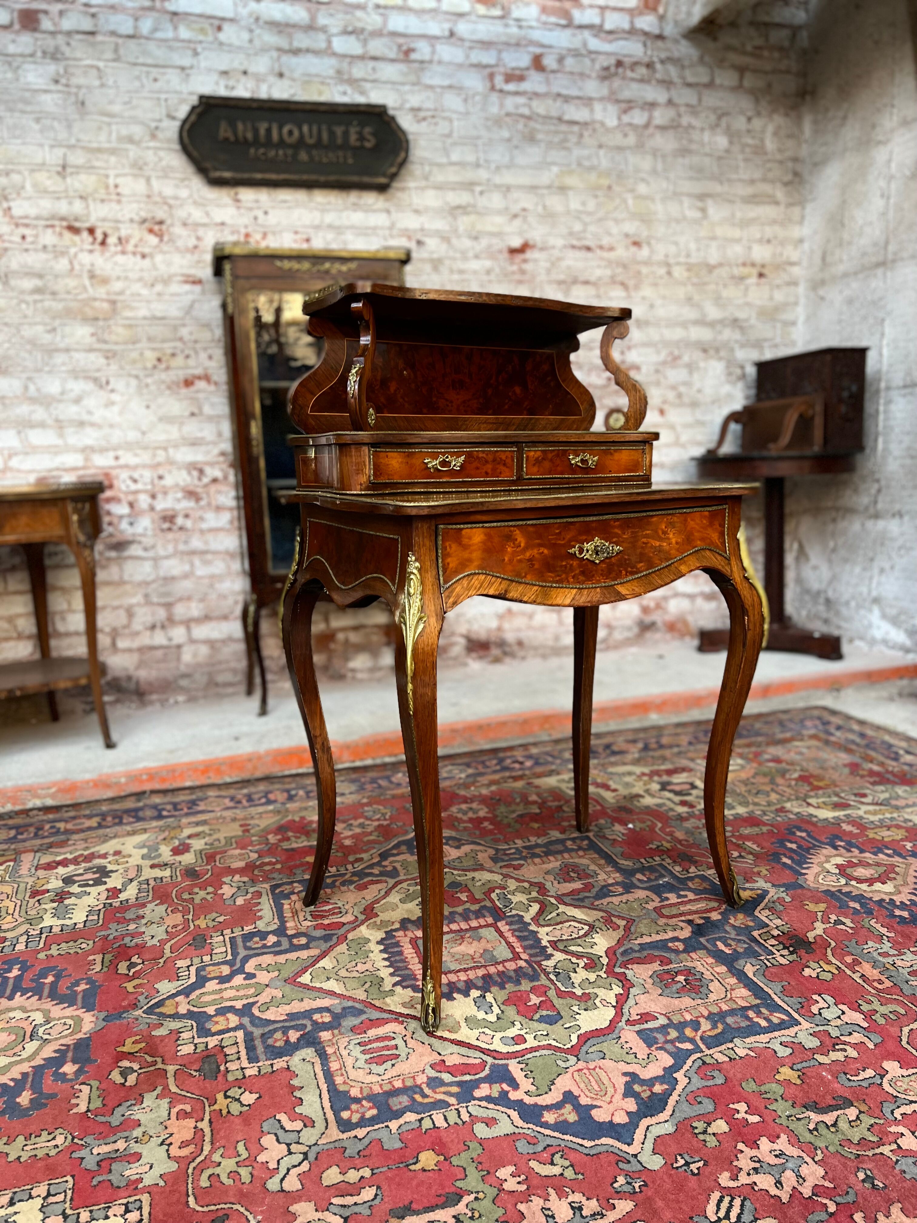 Lady Stepped Office Louis XV Style XIX Century