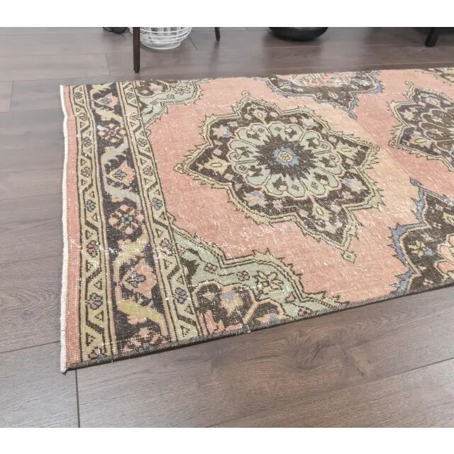 Turkish Oushak wool runner 90x346