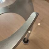 Coffee Table in Aluminum and Glass by Knut Hesterberg for Ronald Schmitt, Germany, 1960s