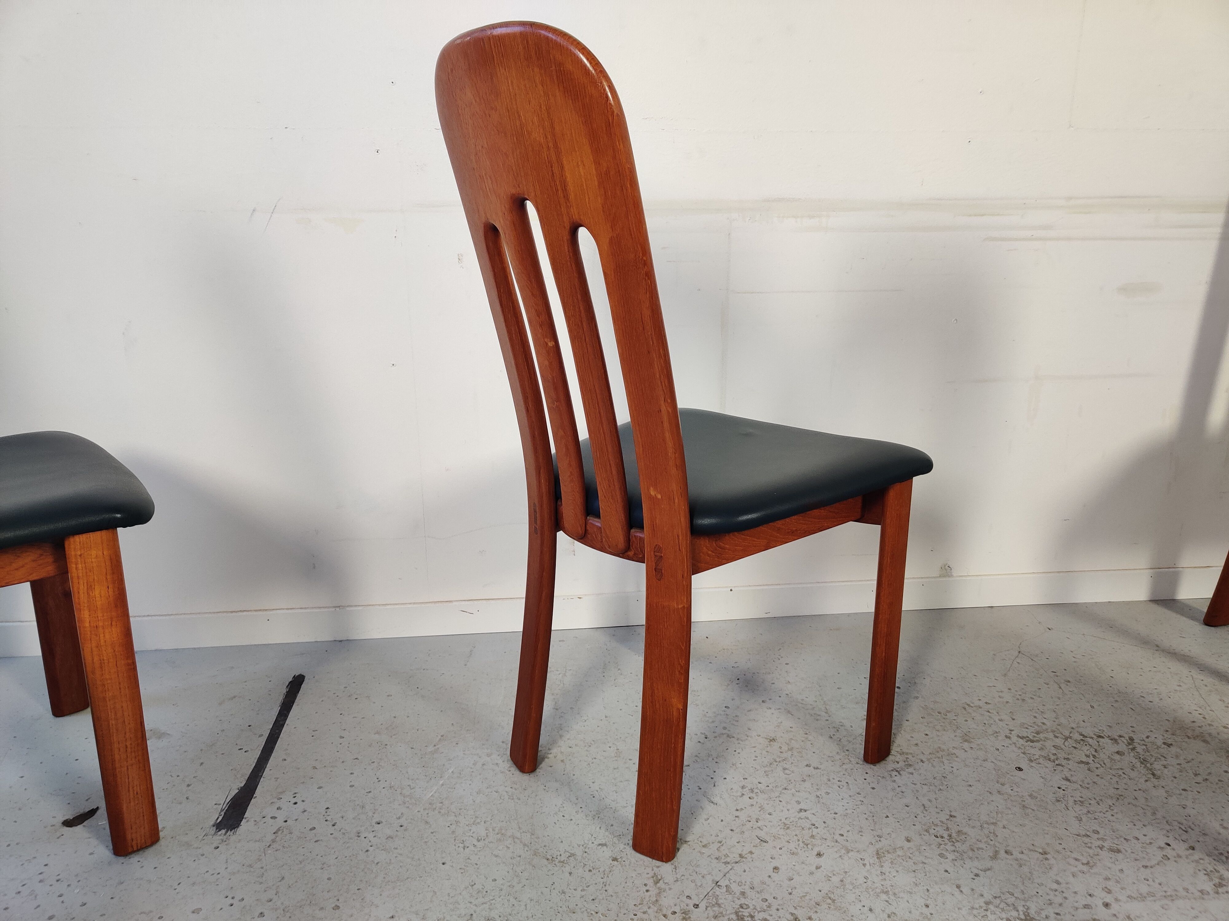 6 Scandinavian teak chairs from Ansager møbler, Denmark 1980s