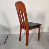 6 Scandinavian teak chairs from Ansager møbler, Denmark 1980s