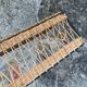 Vintage rattan wall coat rack