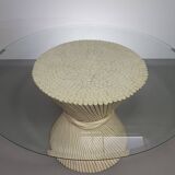 Retro Vintage Sheaf Of Wheat Bamboe dining table By Mcguire America Wide 122 Height 72 cm