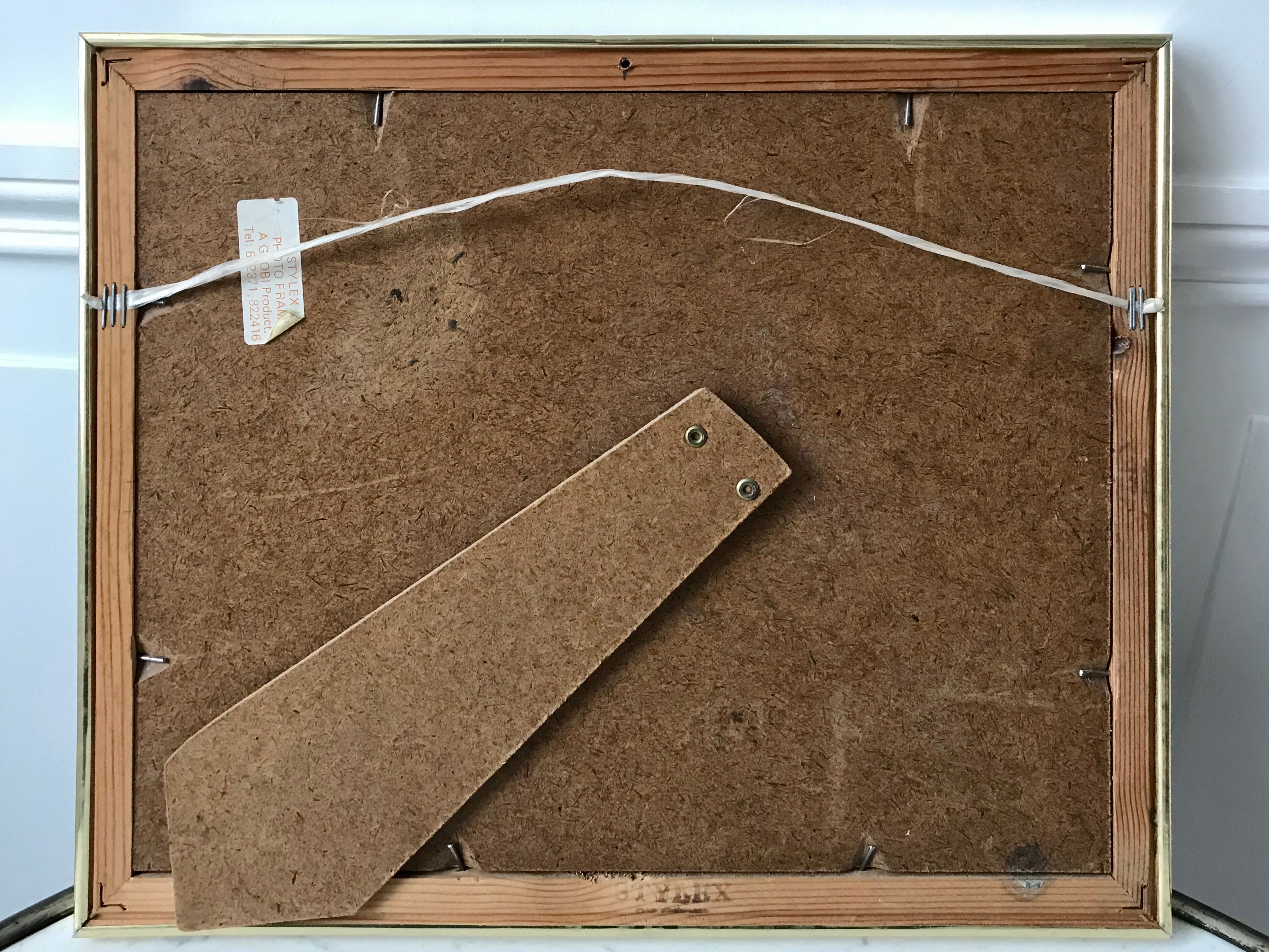 Watercolor The framed escape signed Maguy