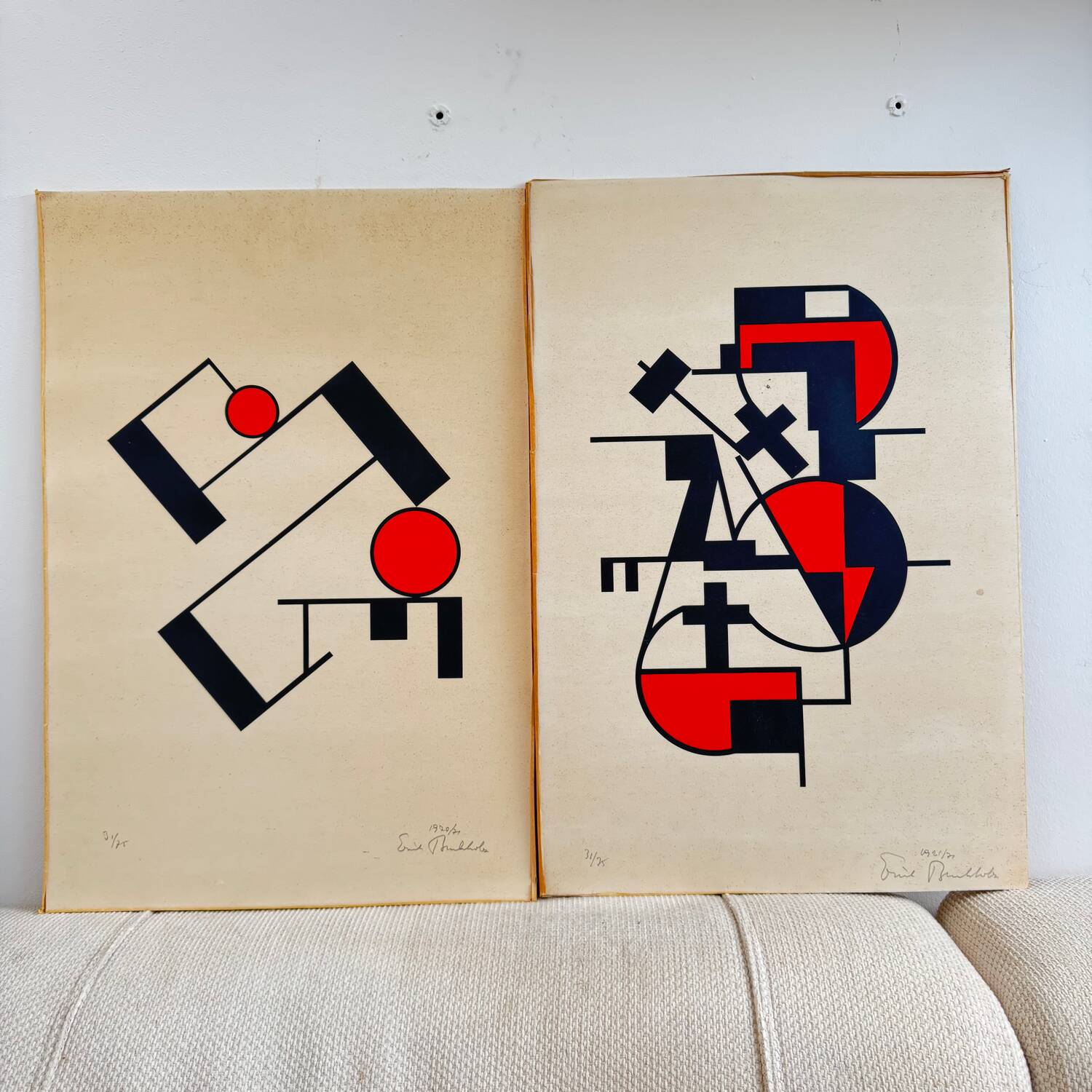 Erich Buchholz Composition Screenprint