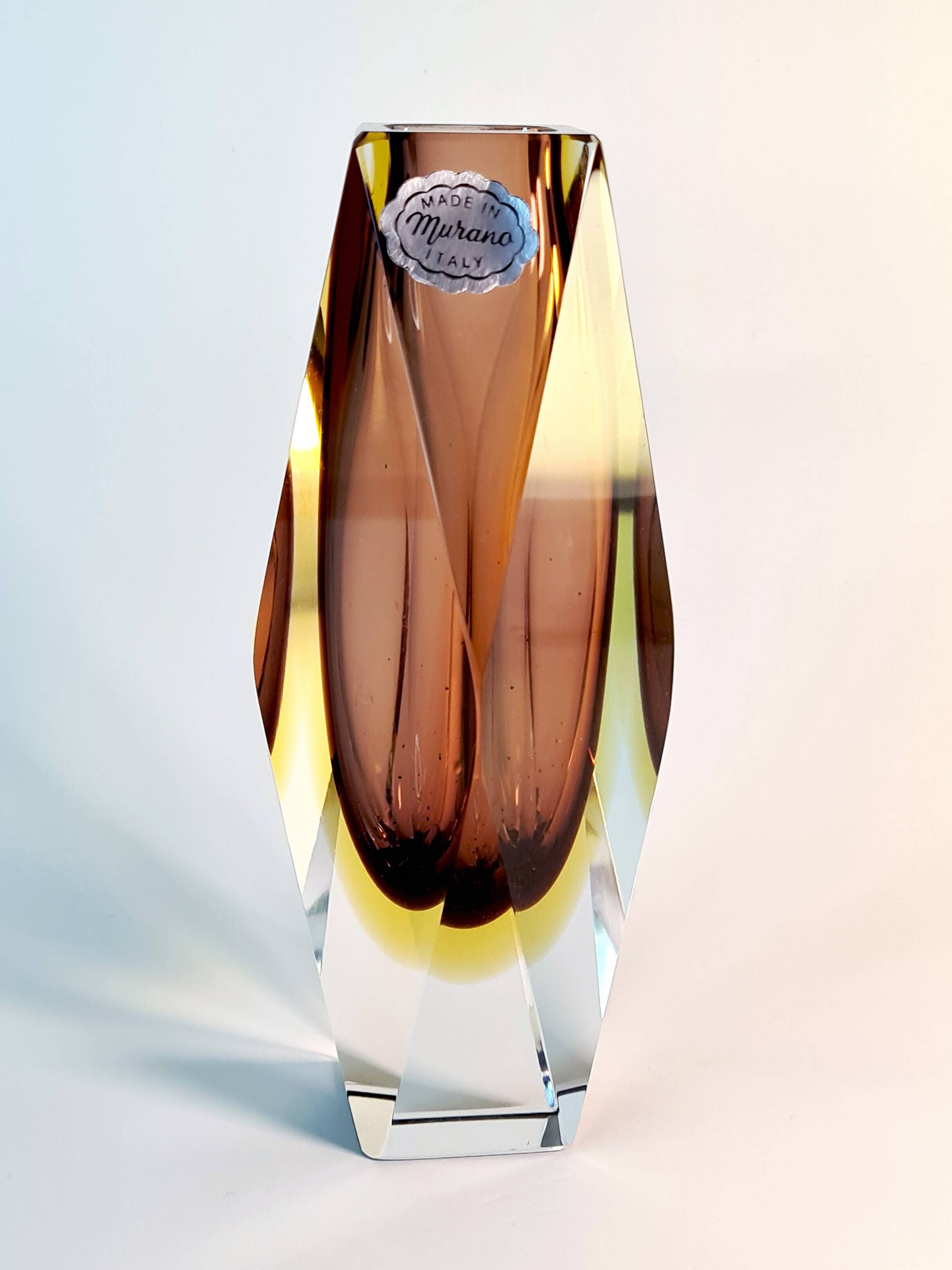 Sommerso Murano Three-Layer Vase – 1970s