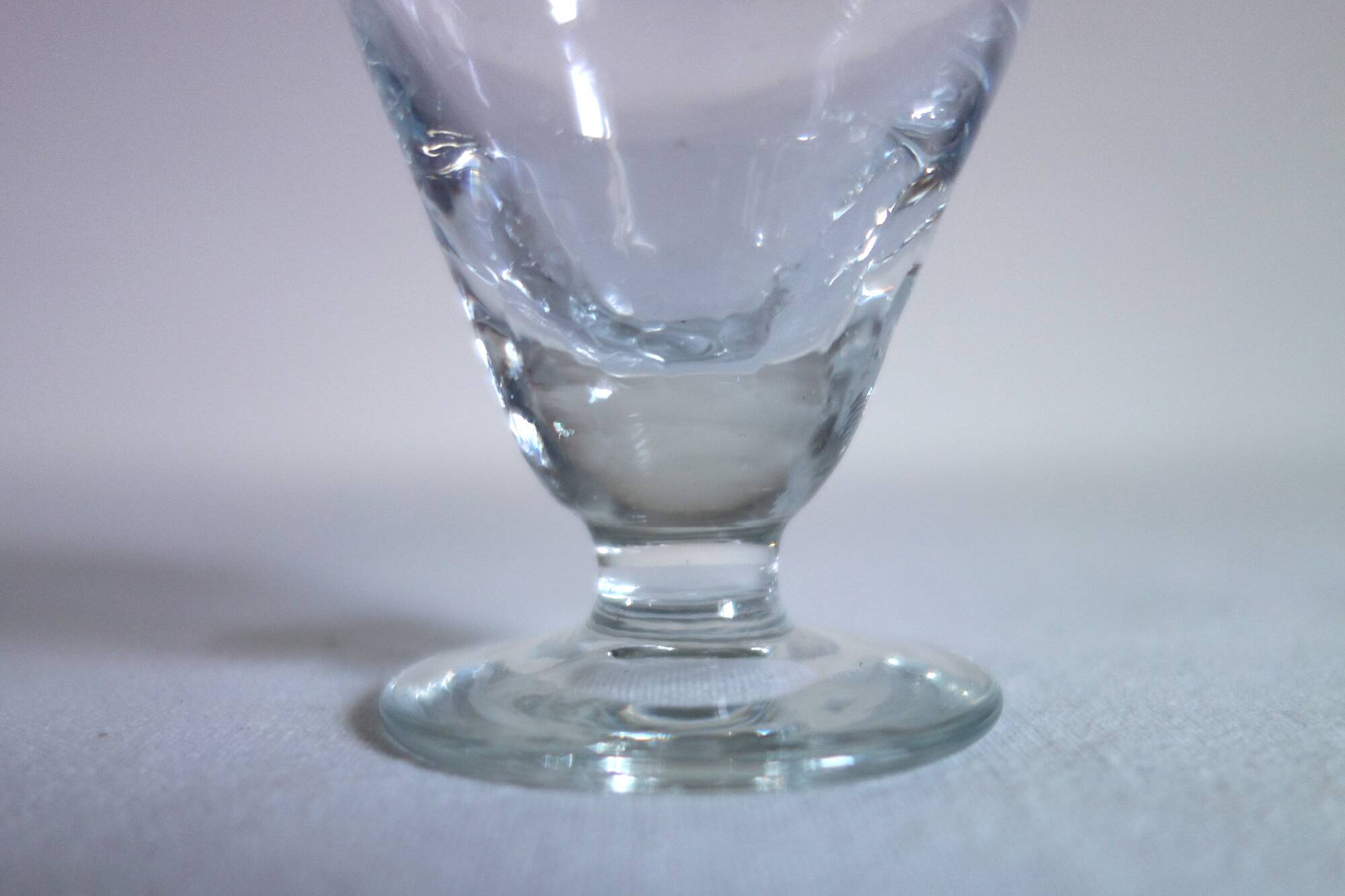 5 small antique absinthe glasses