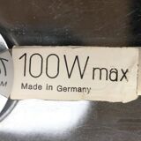 Floor lamp with spiral bulb from the German space age mid-century by Ingo Maurer for M-Design, 1960s.