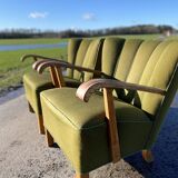 Pair of mid century lounge chairs