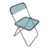 Blue Plia Chair by Giancarlo Piretti for Castelli, 1960