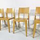 Vintage beech dining chairs, 1980s, set of 8