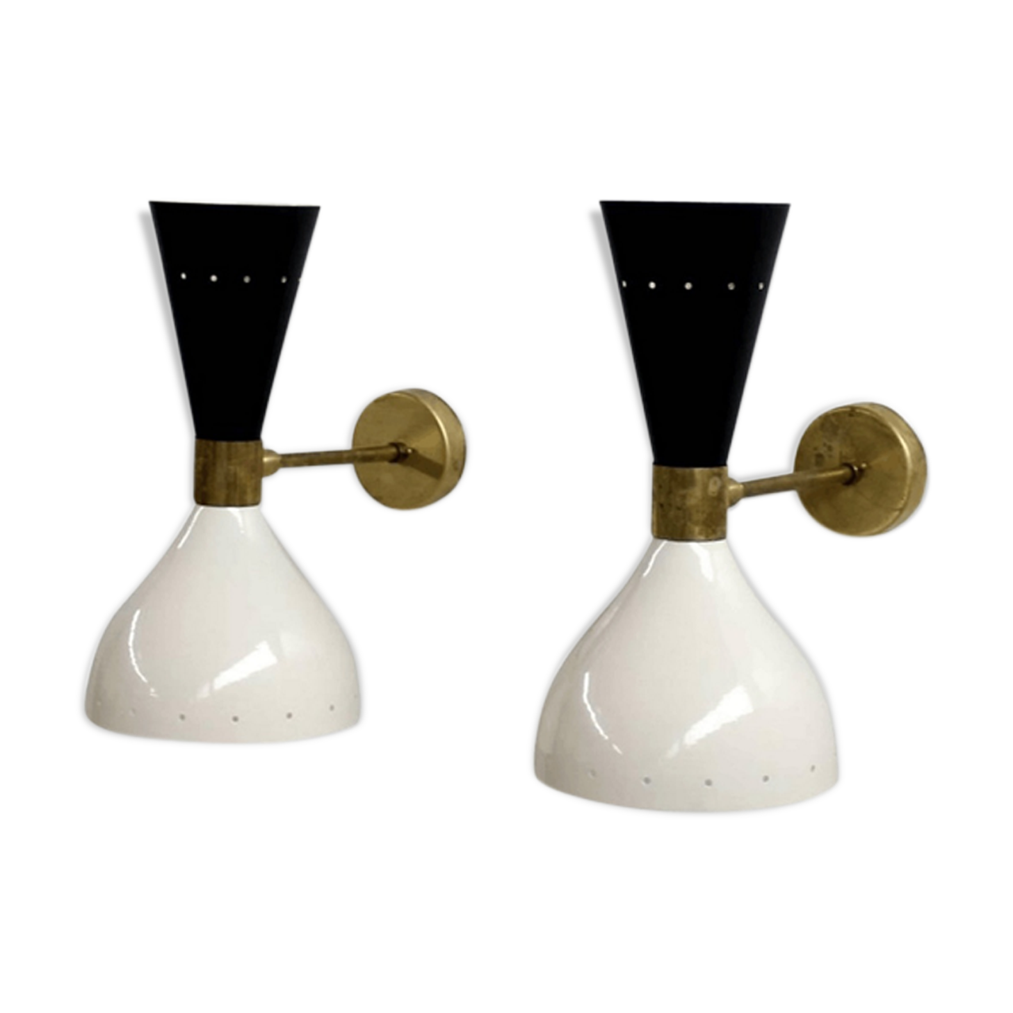 Wall lamps in the style of Italian creations of the 1950s