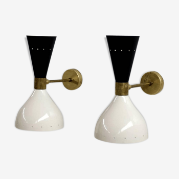 Wall lamps in the style of Italian creations of the 1950s