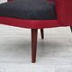 1960s, Danish designed armchair, reupholstered, furniture wool.