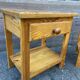 Scandinavian bedside pair wood pine fir vintage design 1980