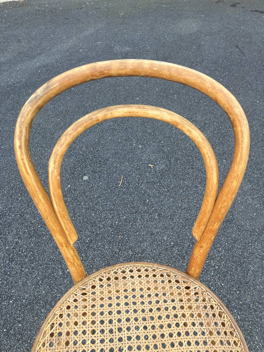 Radomsko style Thonet Baumann curved wood bistro chair