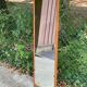Vintage Scandinavian mirror in solid oak 42x148.