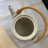 Asian style teapot with bamboo handle
