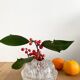 Vintage glass flower picnic