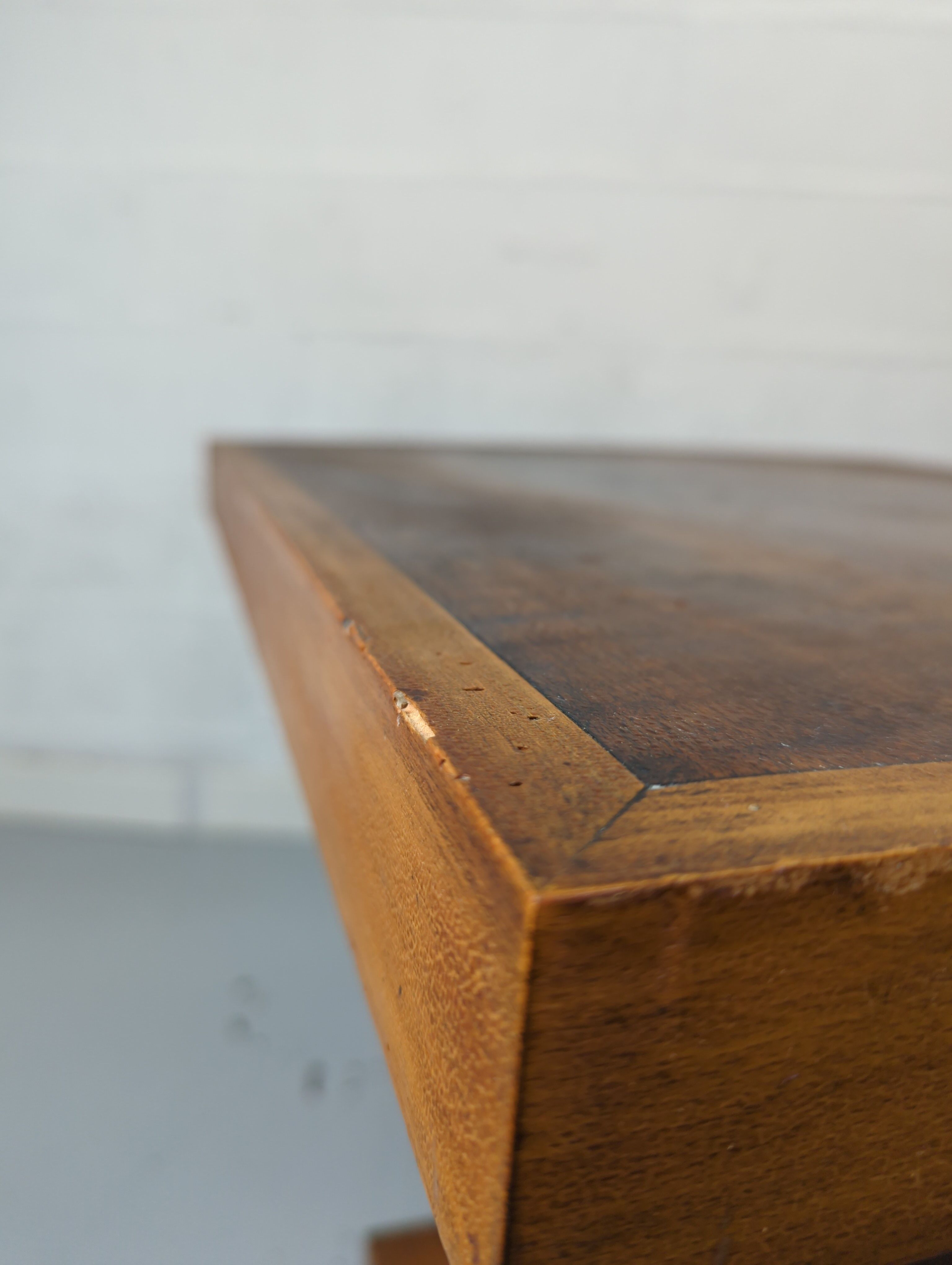 Square pedestal table art deco year 30