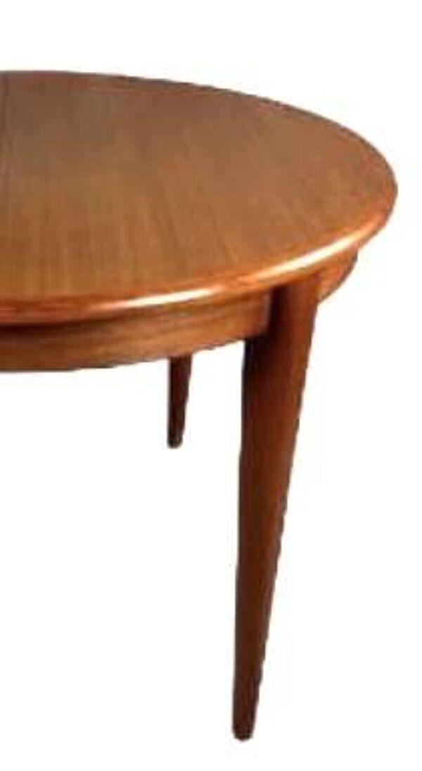 Table scandinave vintage en teck, Table style Baumann