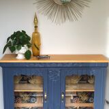 Art Deco window furniture gray blue