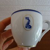 Service café porcelaine Bernardaud Limoges modèle dauphin- B & Cie- 4 pers