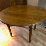 Louis Philippe round table with 2 folding panels