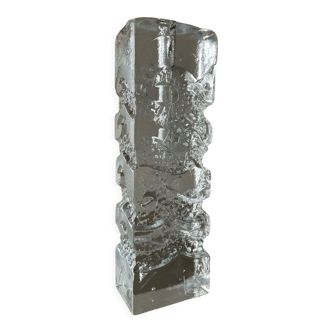 Vintage soliflore vase in molded glass