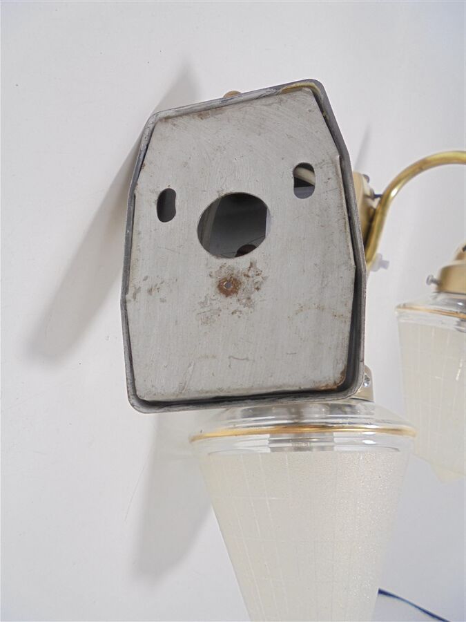 Pair of art deco wall lights