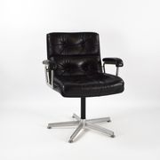 1970s Leather Chair by Girsberger Eurochair Mid Century