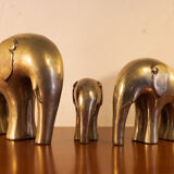 Brass elephant statues