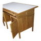 Large oak architect desk / table 1940's
